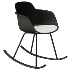 Chaise à bascule avec assise tissu rembourrée – Sicla