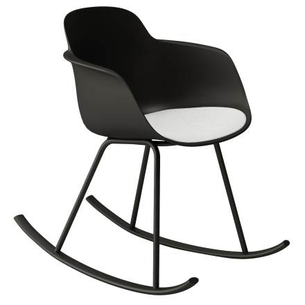 Chaise à bascule avec assise tissu design Sicla - 5040-ROCS - Infiniti