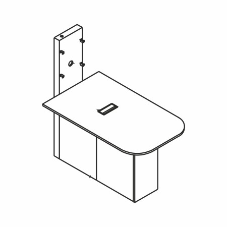 Hauteur plateau 110cm - table haute