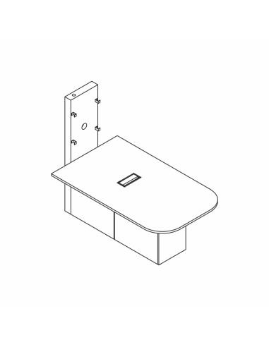 Hauteur plateau 74cm - table de conférence