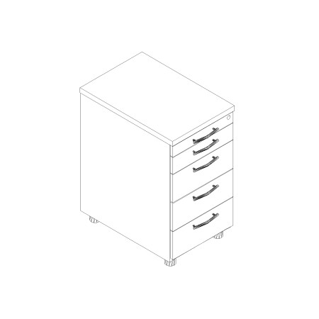 Rangement bureau tiroirs et plumier - KRT64 de MDD 2