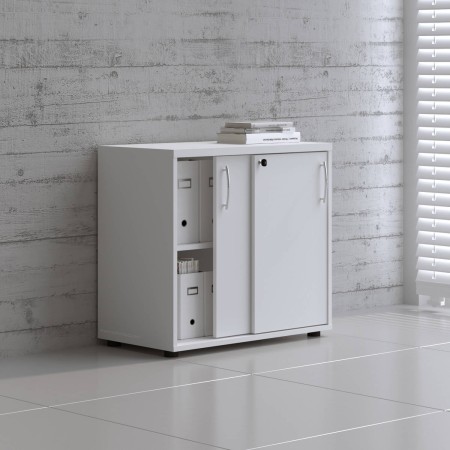 Armoire à portes coulissnantes - L. 80 x P. 43,2 x H. 74cm - A2P04 - MDD