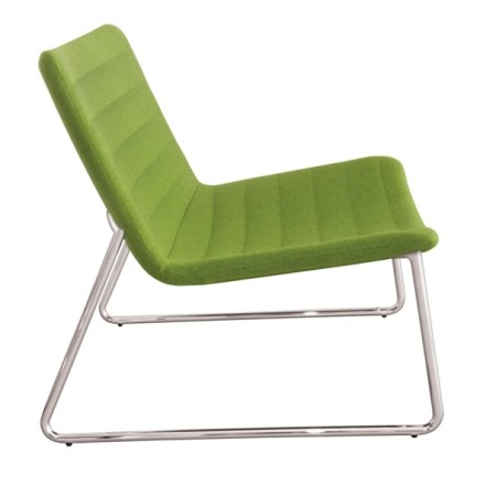 Fauteuil Vegas revêtement tissu vert avec structure blanche – Vegas
