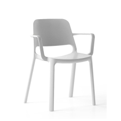Chaise d'intérieur et d'extérieur empilable en plastique - SPO003 - Polytone O Narbutas