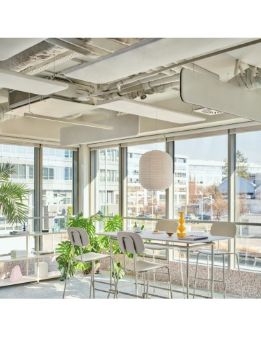 Panneau acoustique verticaux - fixation au plafond - classe acoustique A - Sonic - MDD