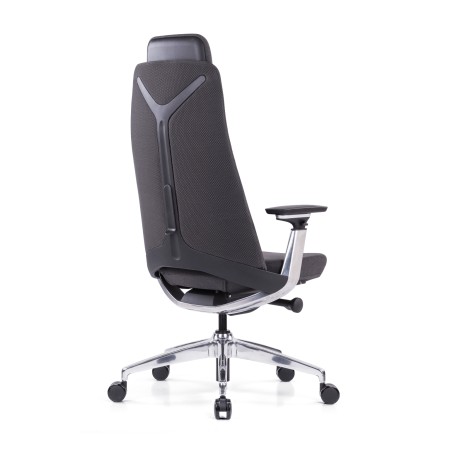 Chaise de bureau professionelle avec haut dossier et têtière - Khan - Sitek - 7400