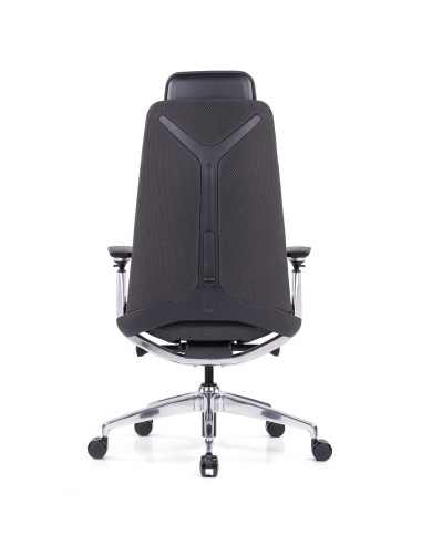 Chaise de bureau professionelle avec haut dossier et têtière - Khan - Sitek - 7400