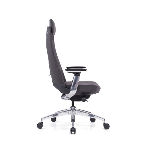 Chaise de bureau professionelle avec haut dossier et têtière - Khan - Sitek - 7400