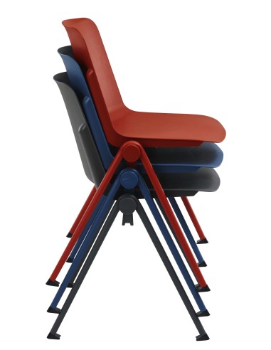Chaise multi-usages empilable et colorée - Mia - Sitek - 3910 - 3912