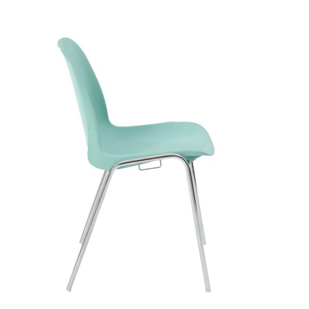 Chaise conférence pas cher empilable vert émeraude - Elena - 3641