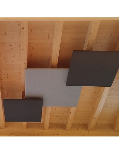 Panneau acoustique plafond suspendu carré - L. 90 x 90cm - MX06S