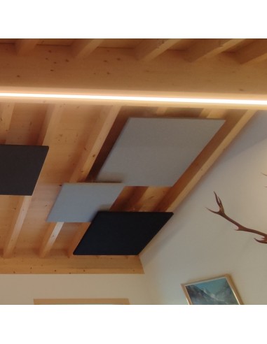 Panneau acoustique plafond suspendu carré - L. 90 x 90cm - MX06S