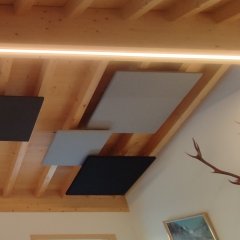 Panneau acoustique plafond suspendu - L. 120 x 120cm - MX07S