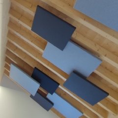 Panneau acoustique plafond suspendu carré - L. 90 x 90cm - MX06S