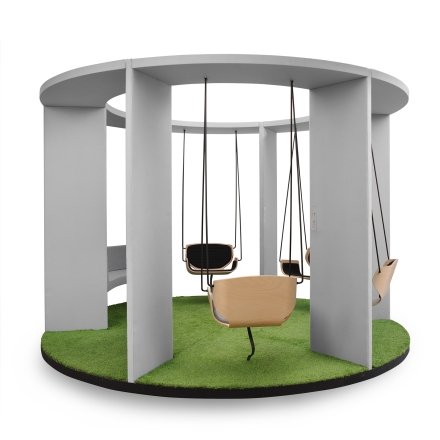 Mobilier acoustique pour réunion informel 5 places design - Social Swing