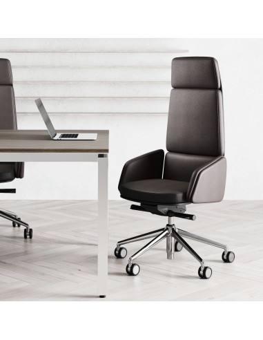 Fauteuil de direction très confortable en cuir - Lead - Las Mobili - 141 091