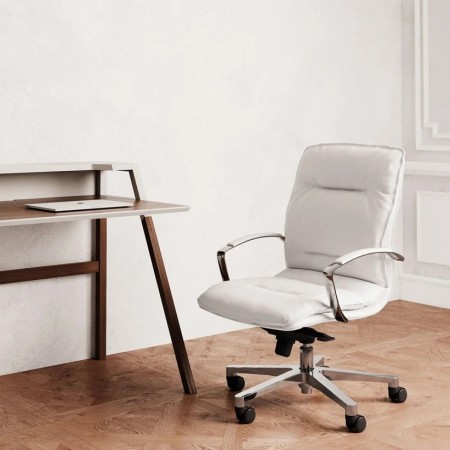 Chaise de réunion en cuir très confortable sur roulettes - Formen - Las Mobili 2