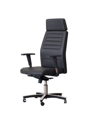 Dimensions - Siège de direction en cuir de différentes couleurs - Neochair - Las Mobili