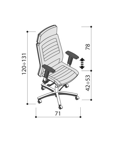 Siège de direction en cuir de différentes couleurs - Neochair - Las Mobili