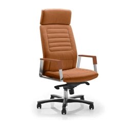 Chaise de direction en cuir coloré - Neochair - Las Mobili