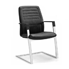 Fauteuil réunion cuir avec surpiqures design - Neochair - Las Mobili