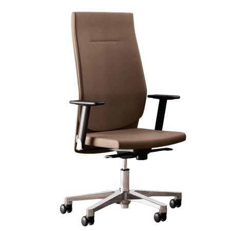 Dimensions - Chaise de direction design en cuir de qualité et accoudoirs réglables - Galassia - Las Mobili