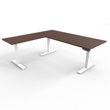 Table électrique d'angle assis-debout - Retour à gauche