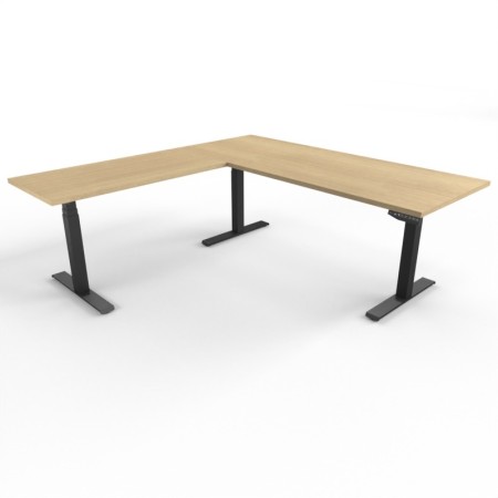 Table électrique d'angle assis-debout - Retour à gauche
