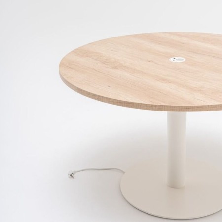 Table ronde diamètre 120cm avec prise + usb