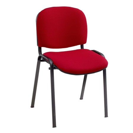 Chaise de conférence pas cher empilable rouge - Claudia - 3011