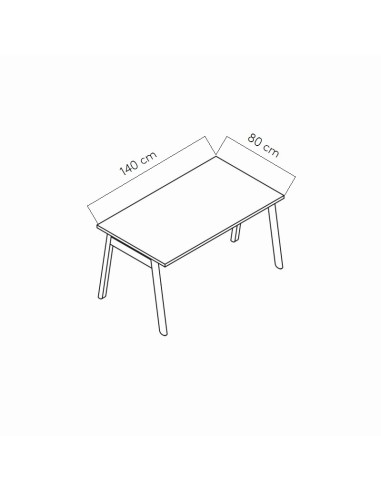 Dimensions Tables de bureau Ogi B - MDD