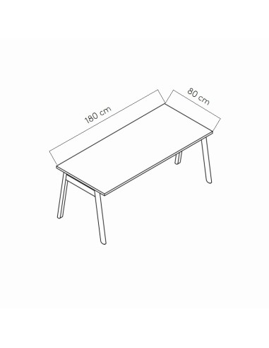 Dimensions Tables de bureau Ogi B - MDD
