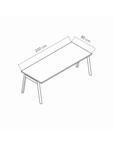 Dimensions Tables de bureau Ogi B - MDD