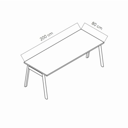 Dimensions Tables de bureau Ogi B - MDD
