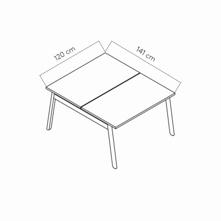 Dimensions Bureau bench bois design - BOB420