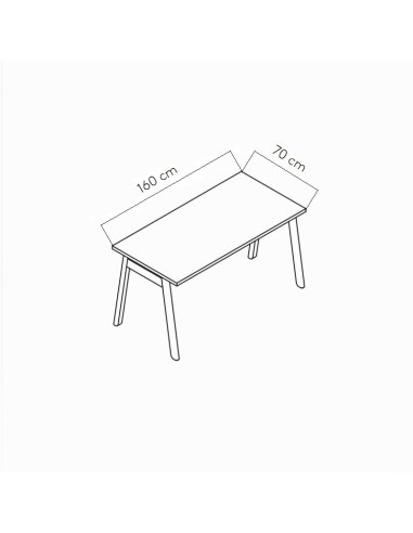 Dimensions Tables de bureau Ogi B - MDD