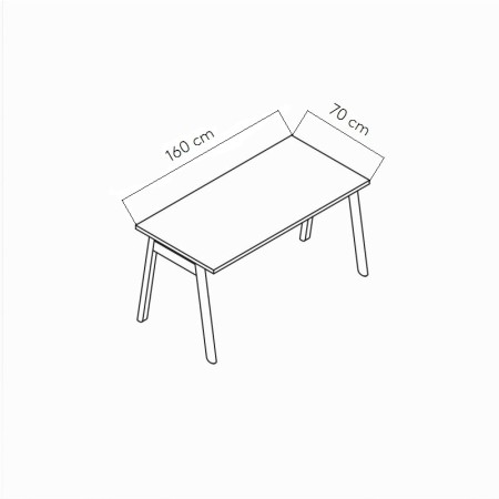 Dimensions Tables de bureau Ogi B - MDD