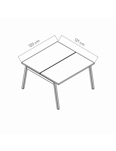 Dimensions Bureau bench Ogi M