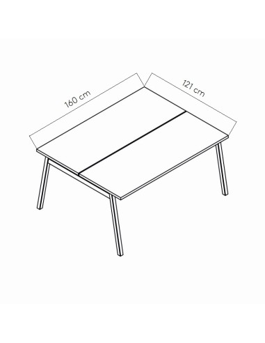 Dimensions Bureau bench Ogi M