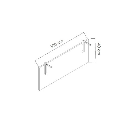 Dimensions Voile de fond mélamine  UM10