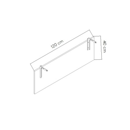 Dimensions Voile de fond mélamine - UM12