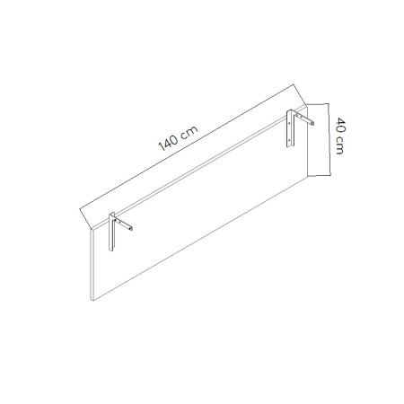Dimensions Voile de fond mélamine - UM14