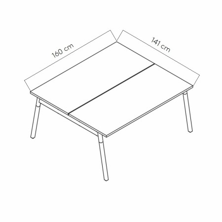 Dimensions Bureau bench - OGI W 