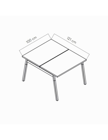 Dimensions Bureau bench - OGI W