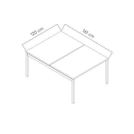 Dimensions Bureau bench OGI Y