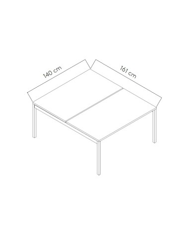 Dimensions Bureau bench OGI Y