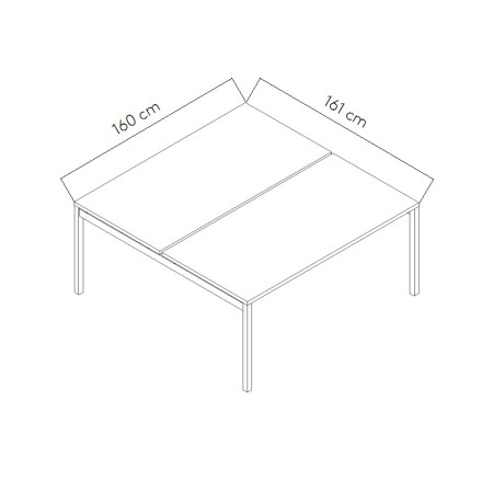 Dimensions Bureau bench OGI Y