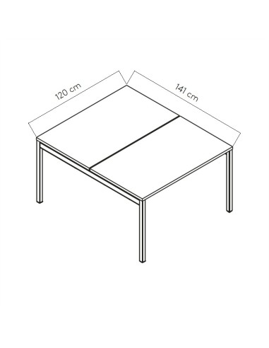 Dimensions Bureau bench Ogi Y 