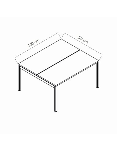 Dimensions Bureau bench Ogi Y 