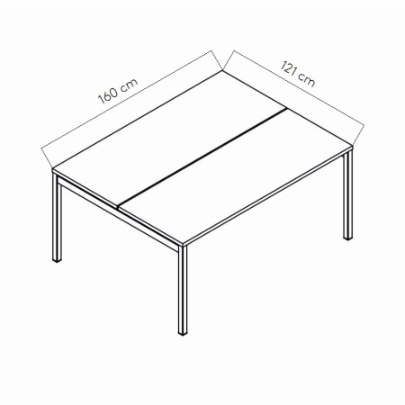 Dimensions Bureau bench Ogi Y 
